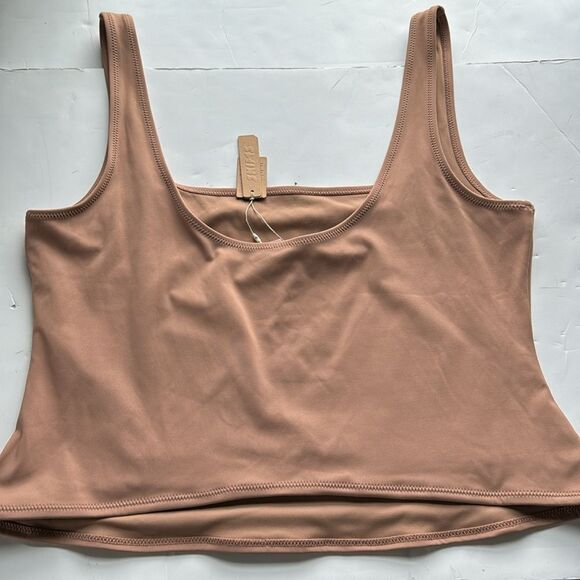 NWT SKIMS Womens Shaping Swim Tank Bikini Top Sienna SW-TNK-0118 Size 2X - Picture 5 of 14